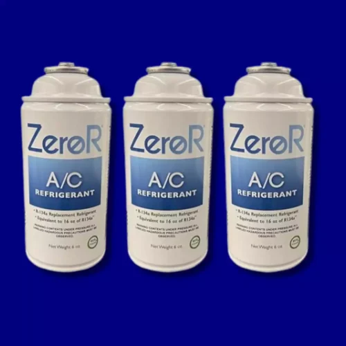 ZeroR® AC Refrigerant | R134a Replacement | 3 6oz Cans for AC Recharging