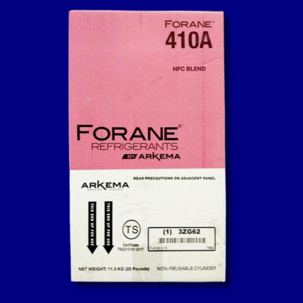 Forane R-410A Refrigerant Gas 25lb 11.3kg Cylinders