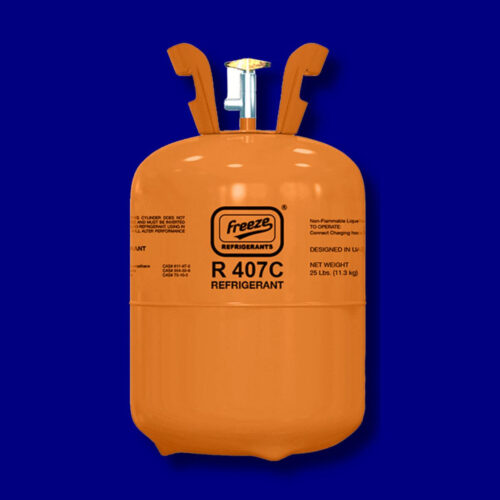 Freeze Refrigerant R407C Gas 12kg Cylinders.