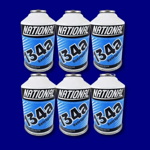 National Refrigerant R134a for MVAC use in a 12-Ounce Self-Sealing Container, Pack of 6